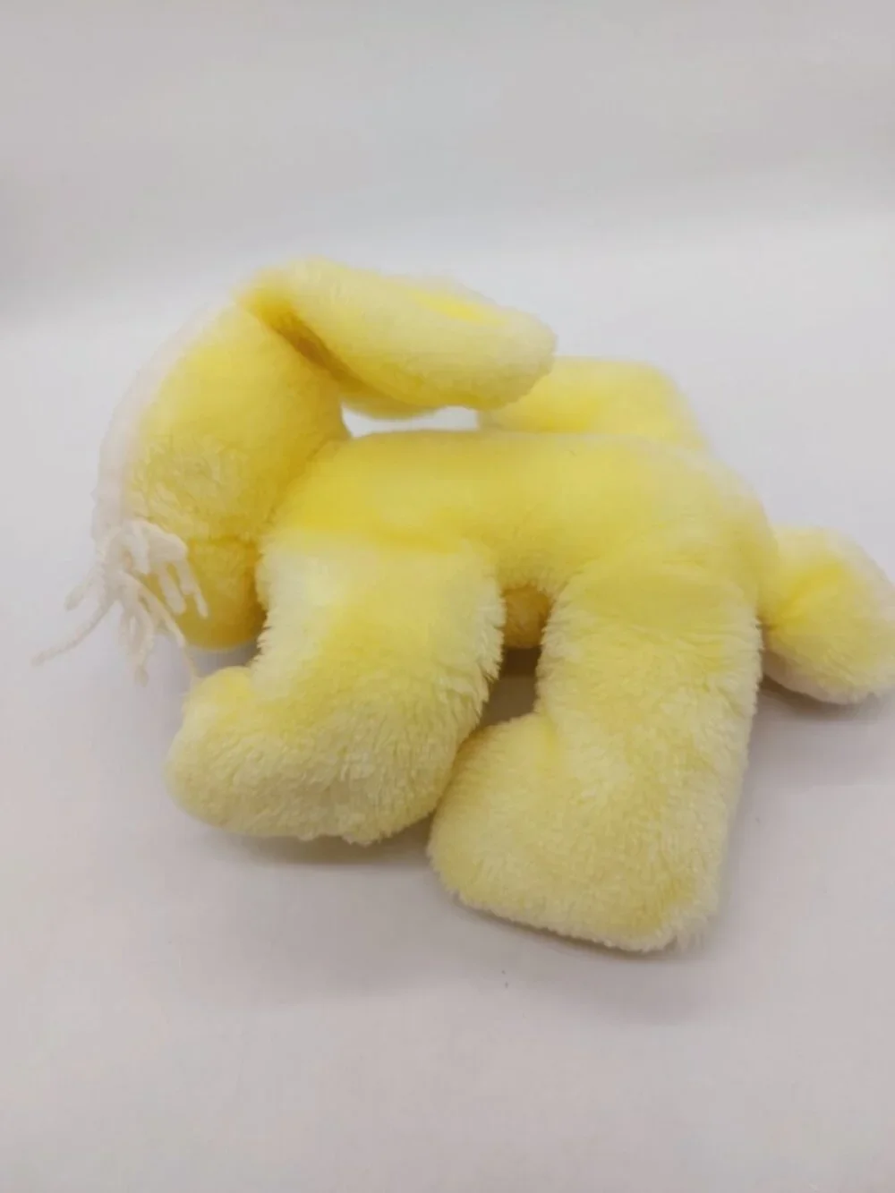 Eden Toys Bunny Rabbit Yellow Pink Sleepy Eyes Rattle Plush 9